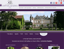 Tablet Screenshot of chateaudeburos.com
